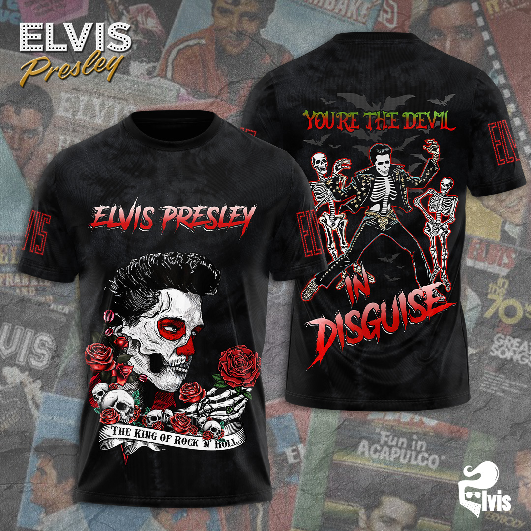 Elvis Presley Black Narration Shirt