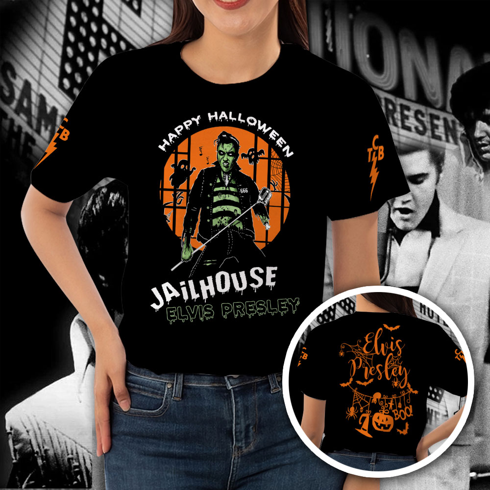 Elvis Presley Black Blue Hawaii Shirt