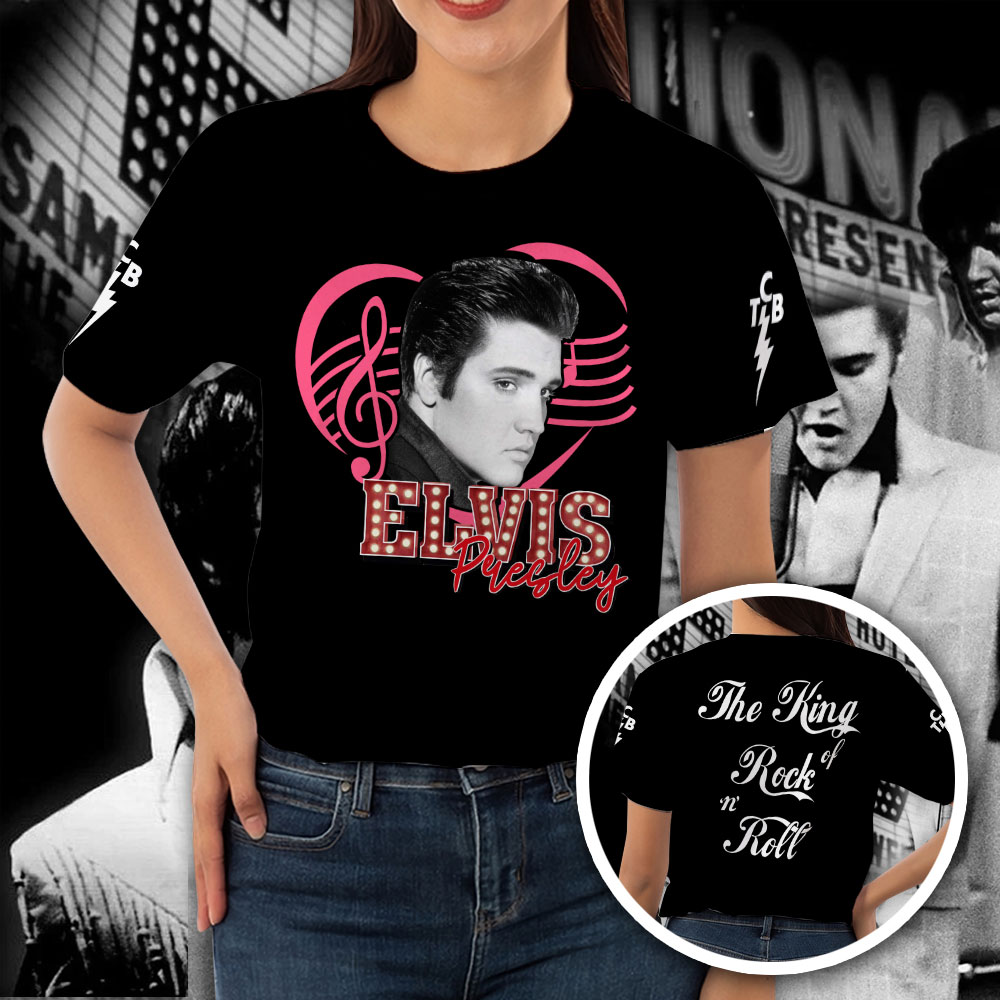 Elvis Presley Black Campy 1960S Films Shirt