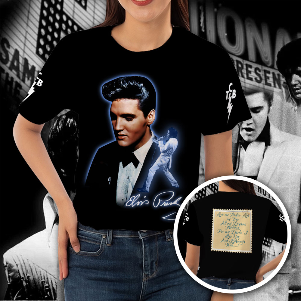 Elvis Presley Black Hip Movements Shirt