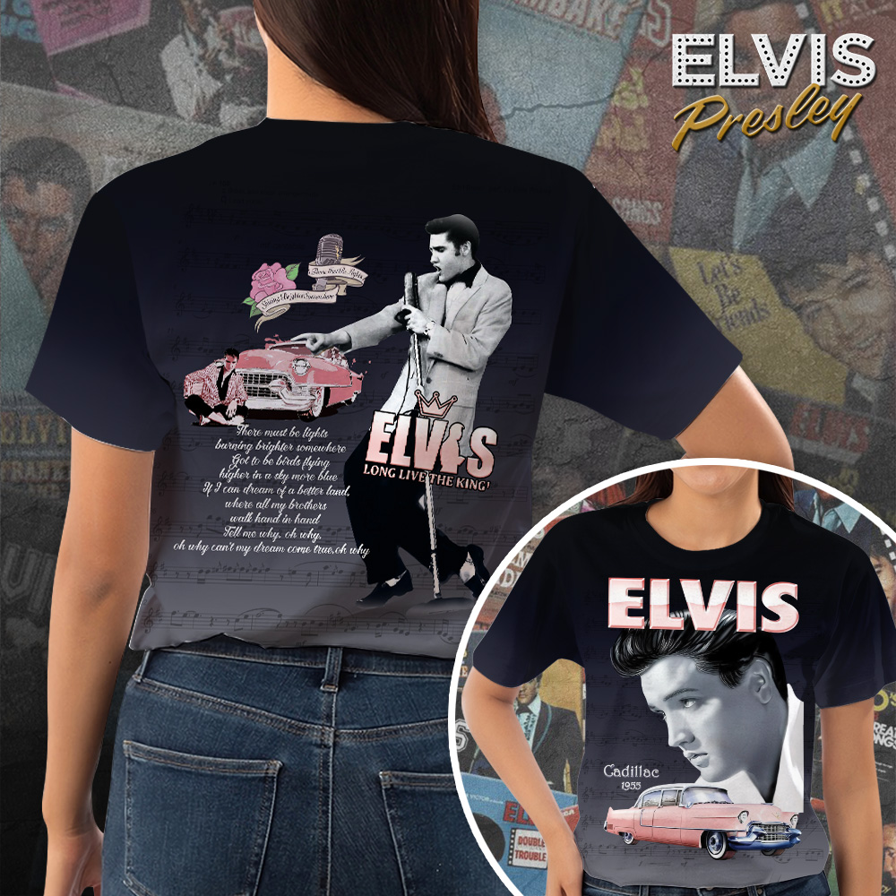 Elvis Presley Black Fashion Shirt