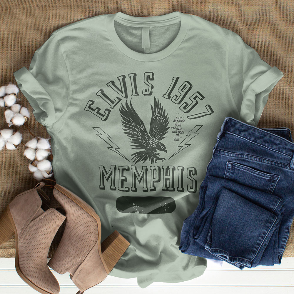 Elvis Presley Album Jailhouse Rock Script Shirt