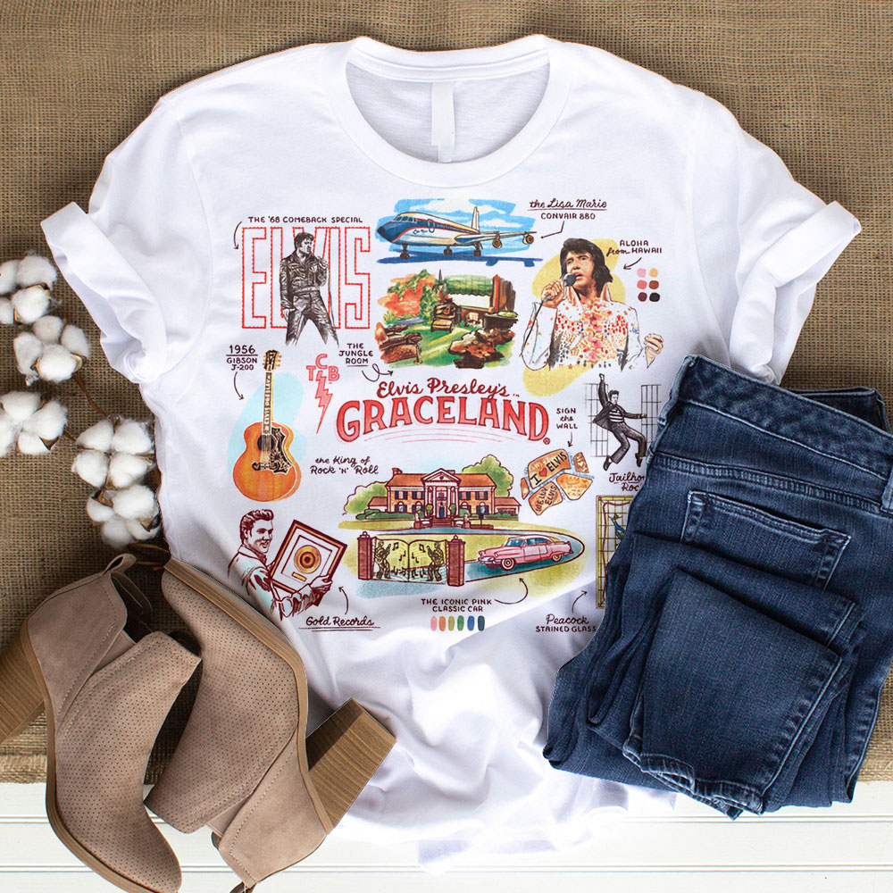 Elvis Presley Rca Records Shirt For Men