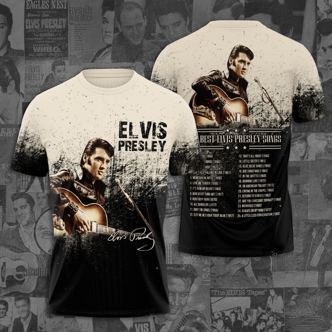 Elvis Presley 1970S Tour Shirt For Men