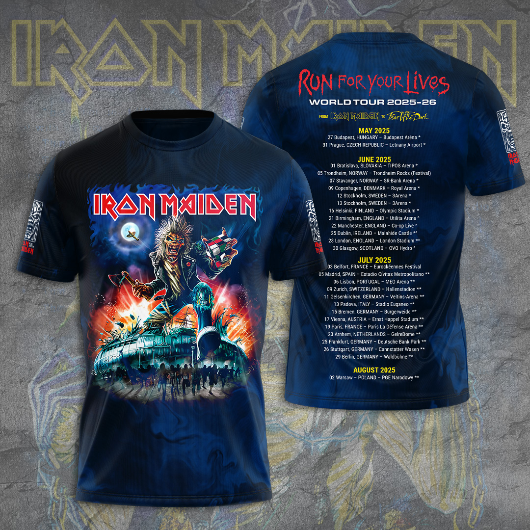 Iron Maiden Vintage Metal Poster Shirt