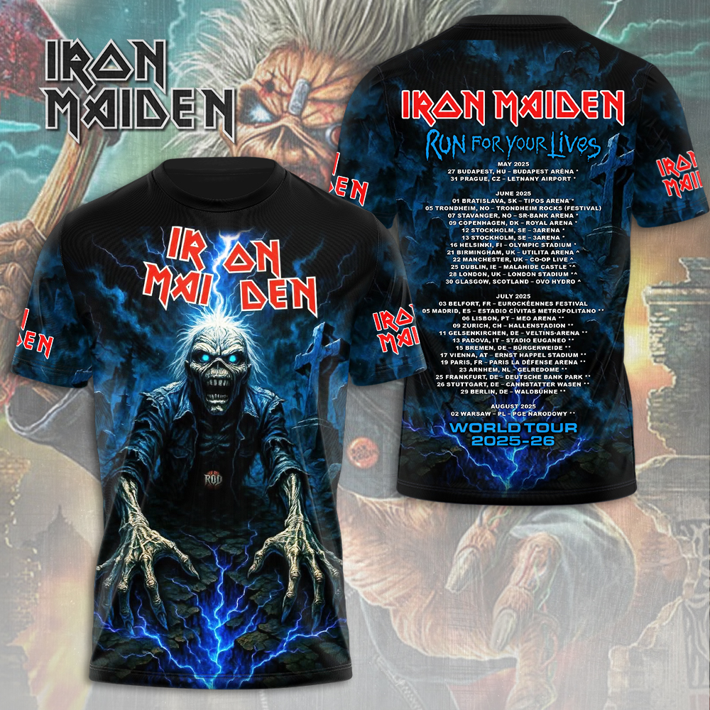 Iron Maiden Iron Maiden Font Shirt