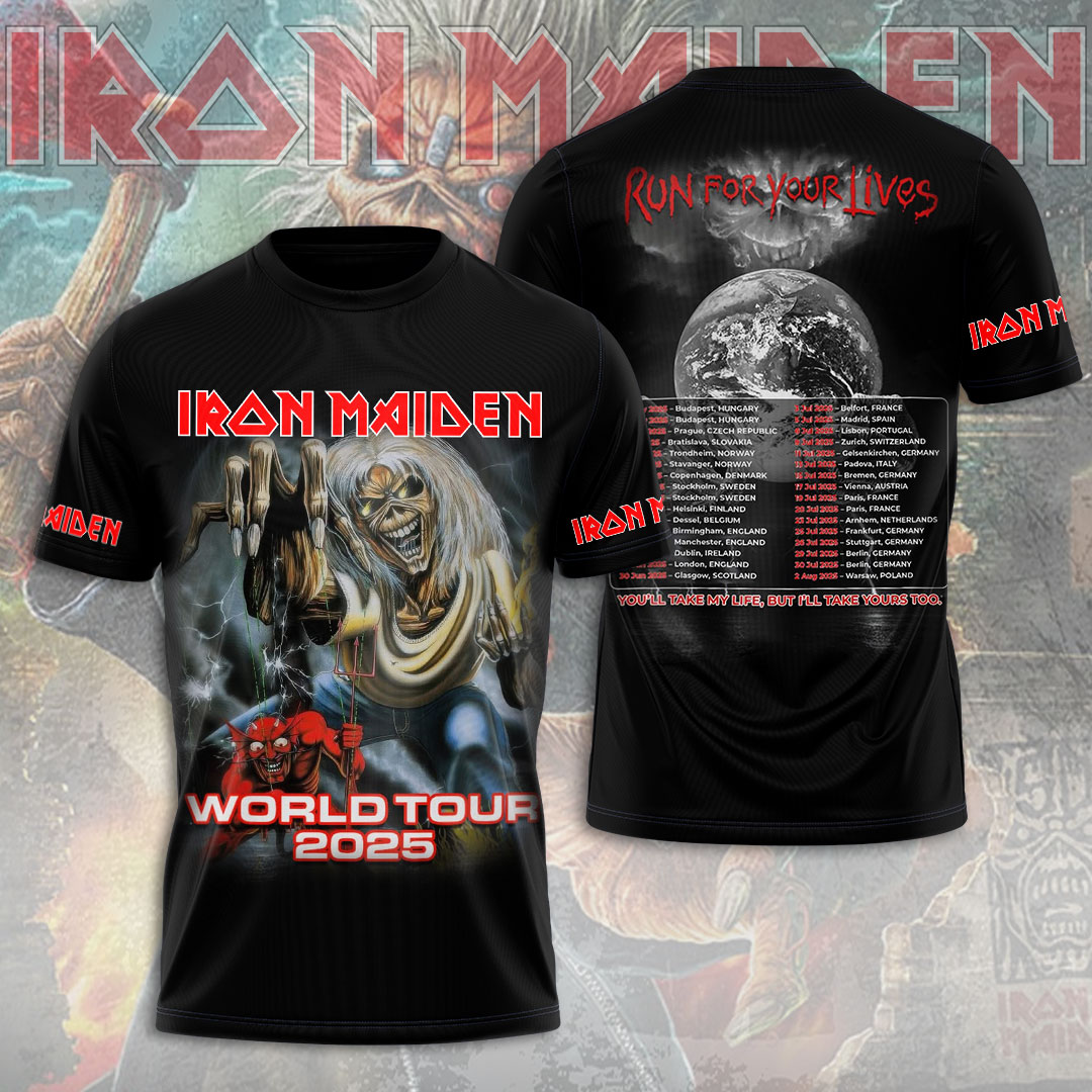 Iron Maiden Iron Maiden Logo 3D T-Shirt