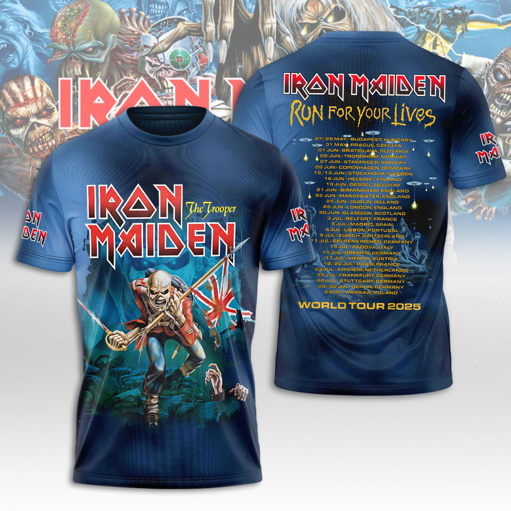 Iron Maiden Metal Icons 3D T-Shirt