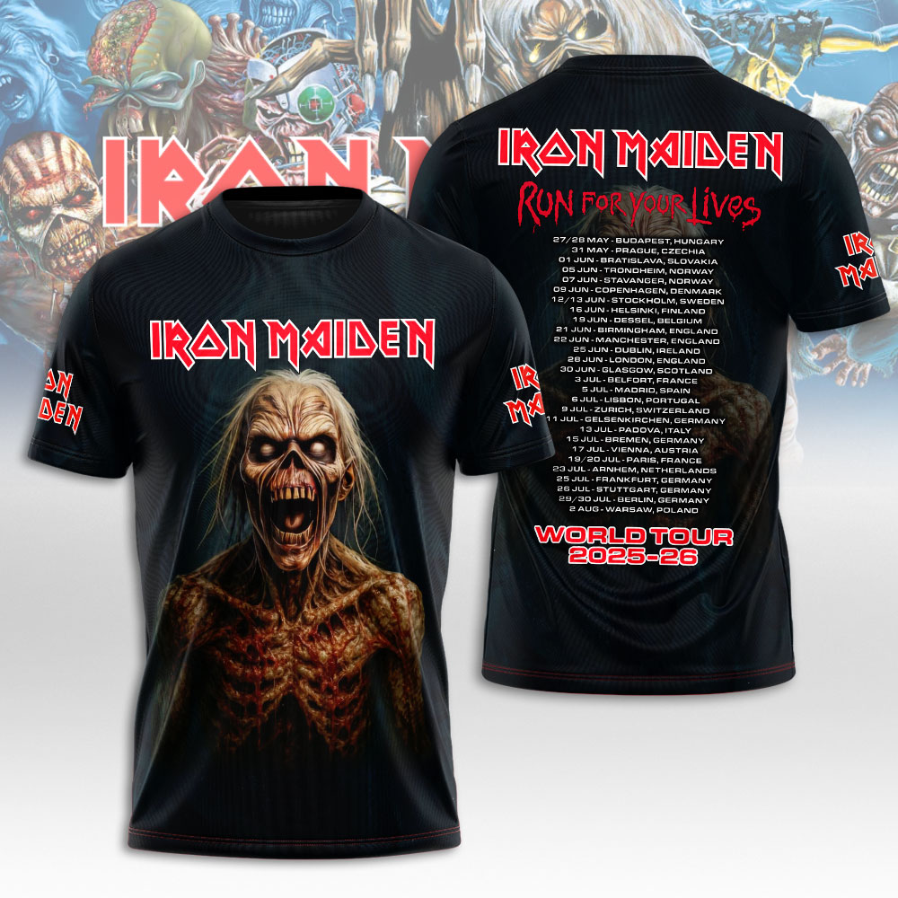 Iron Maiden Somewhere In Time 3D T-Shirt