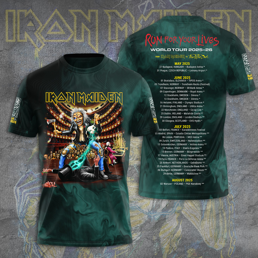 Iron Maiden Fear Of The Dark Tour 3D T-Shirt