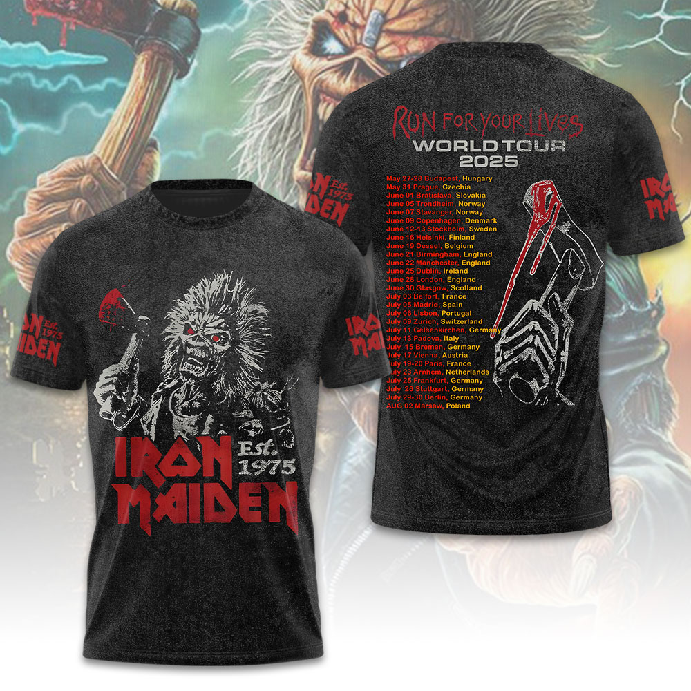 Iron Maiden Metal Gods 3D T-Shirt