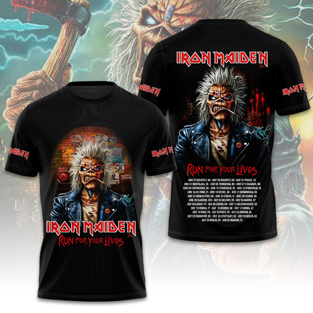 Iron Maiden Album Art 3D T-Shirt