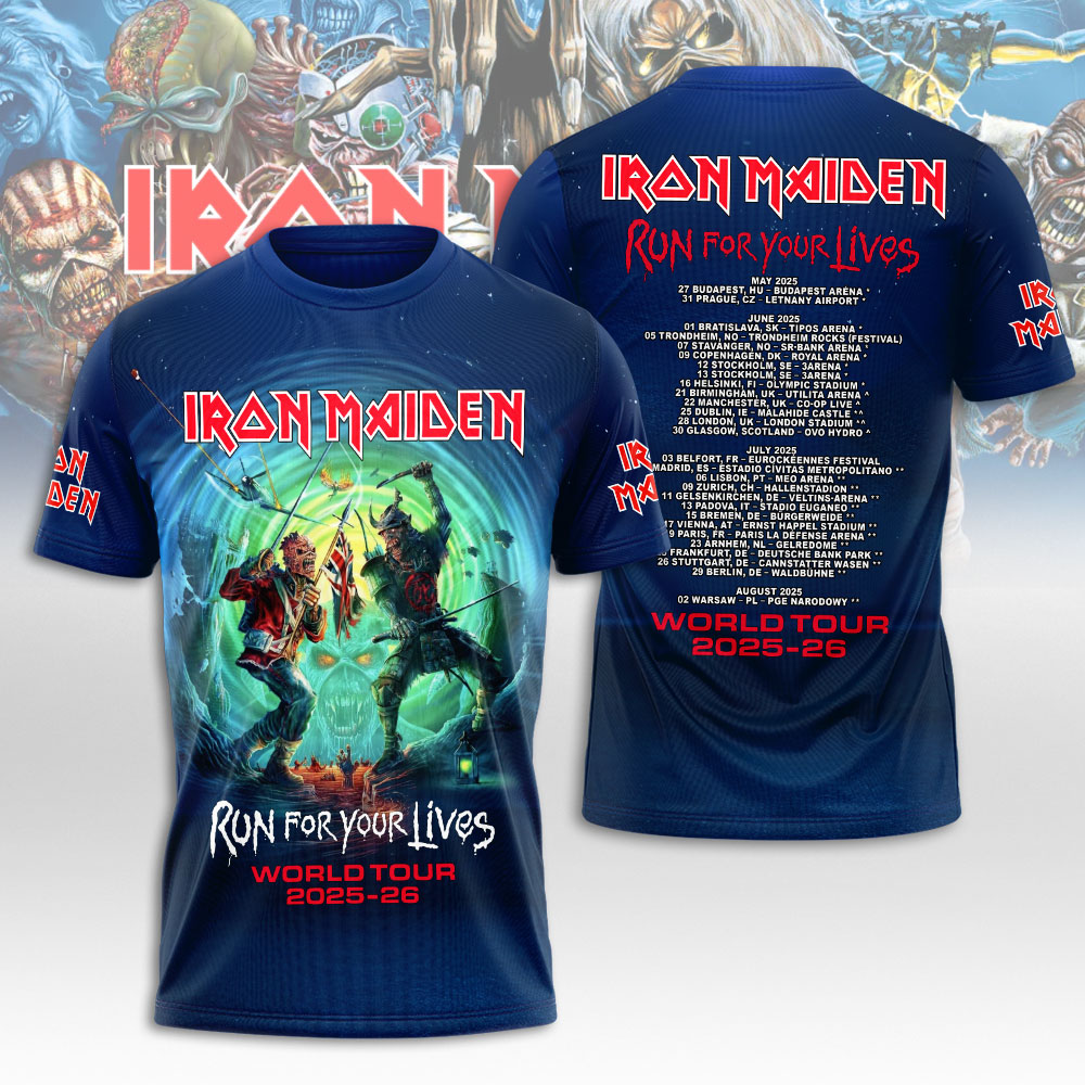 Iron Maiden Skeleton Eddie 3D T-Shirt