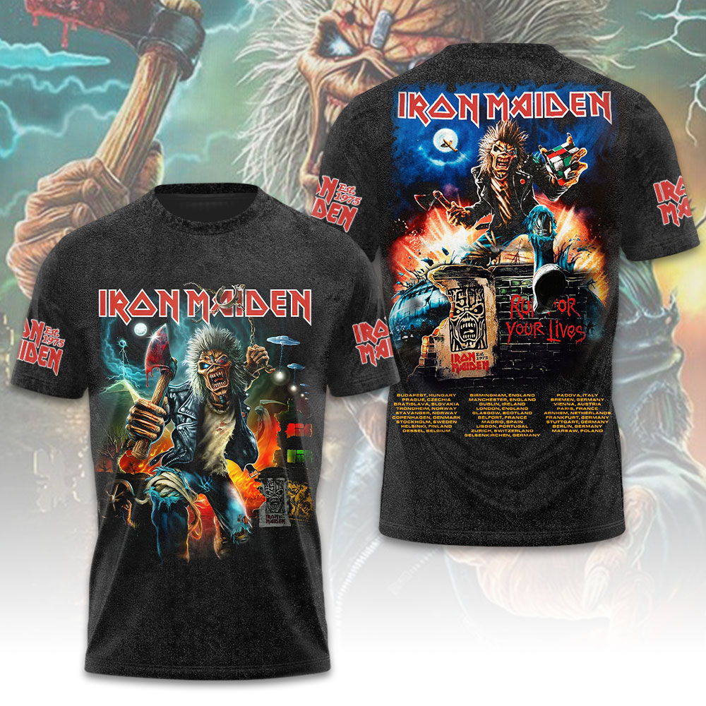 Iron Maiden Nwobhm 3D T-Shirt