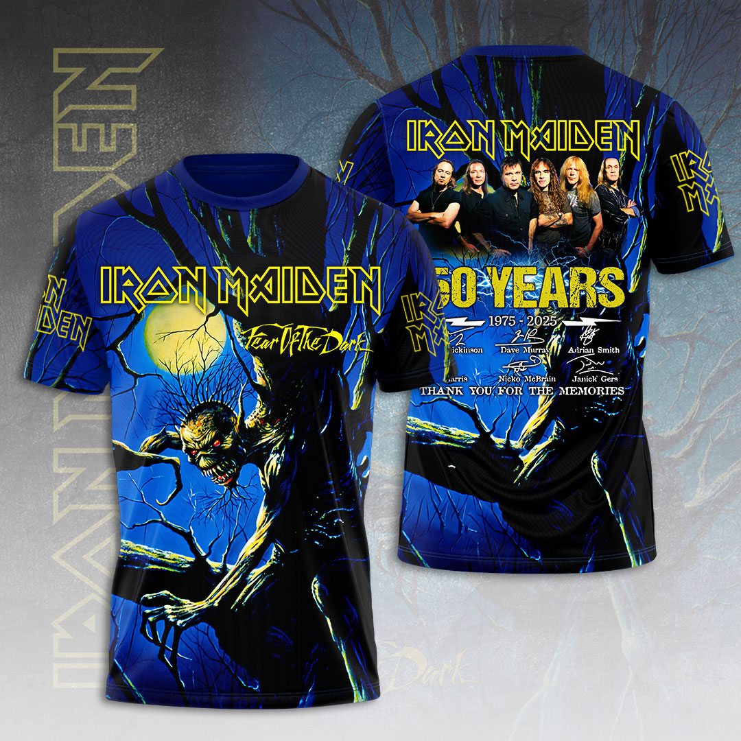 Iron Maiden Rock Merch 3D T-Shirt