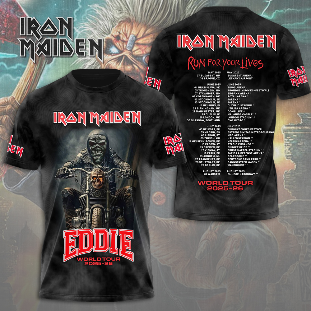 Iron Maiden On Tour 3D T-Shirt