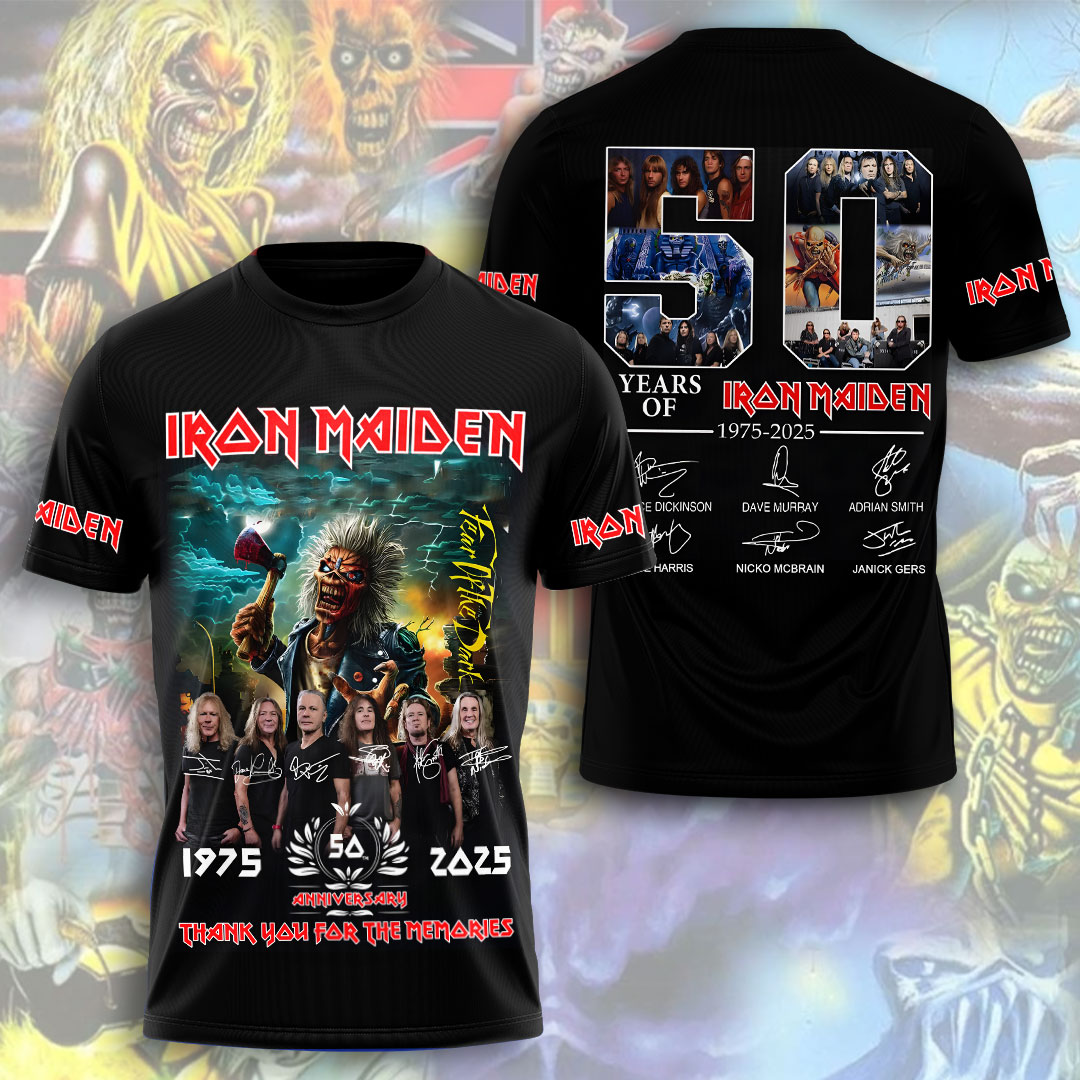 Iron Maiden Band Logo 3D T-Shirt