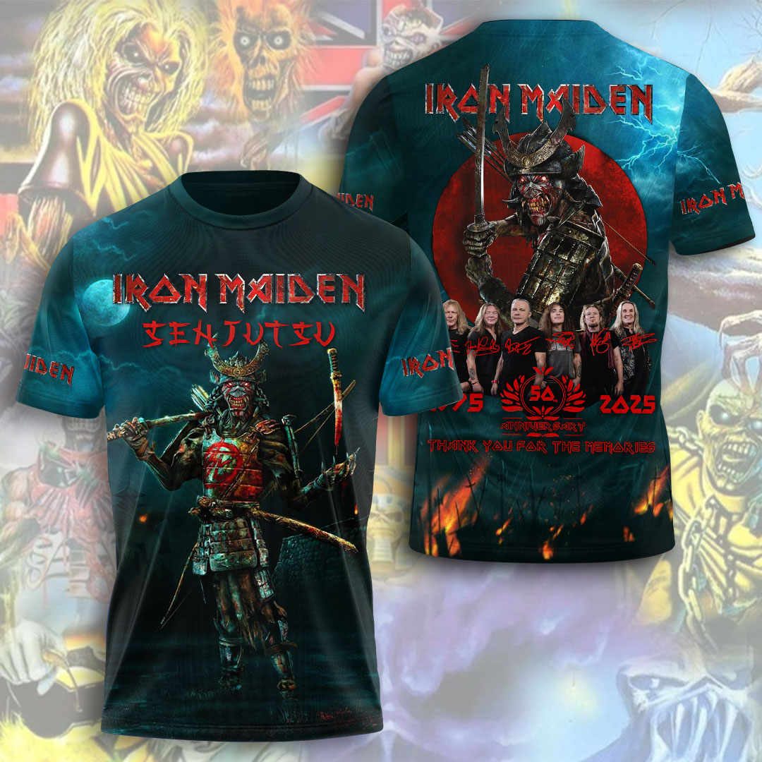 Iron Maiden Band Members 3D T-Shirt