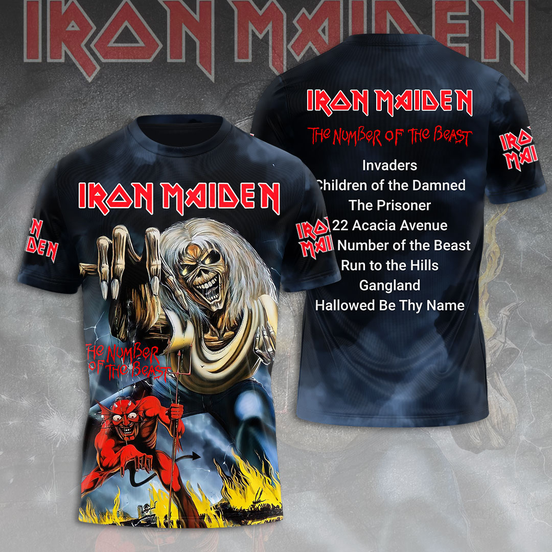 Iron Maiden Vocals 3D T-Shirt