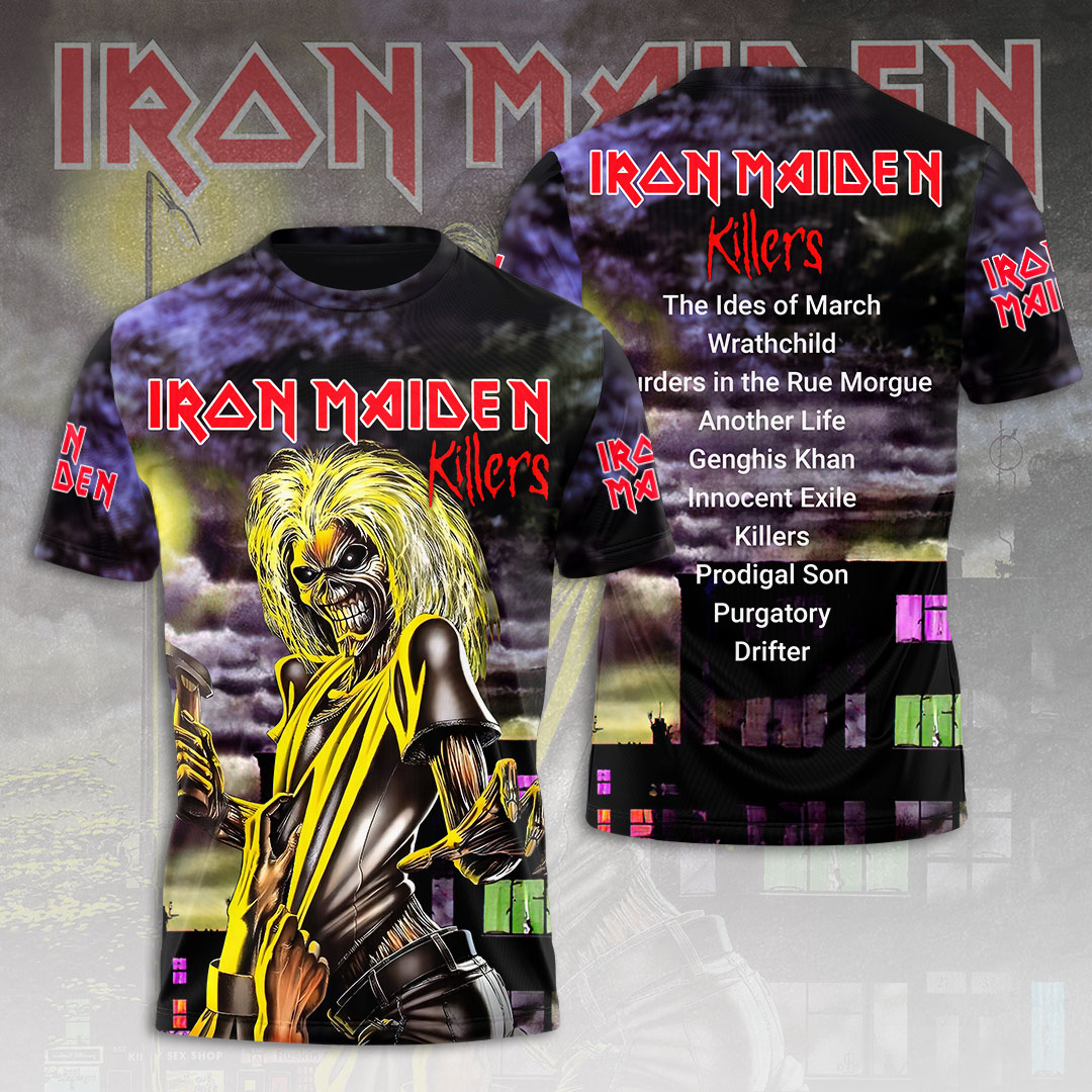 Iron Maiden Iconic Logo 3D T-Shirt