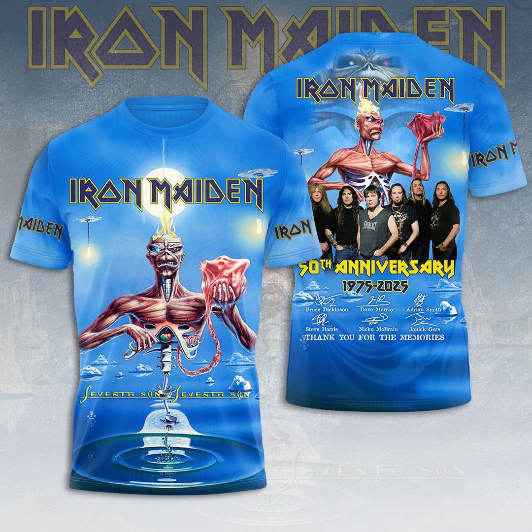 Iron Maiden Eddie Portrait 3D T-Shirt