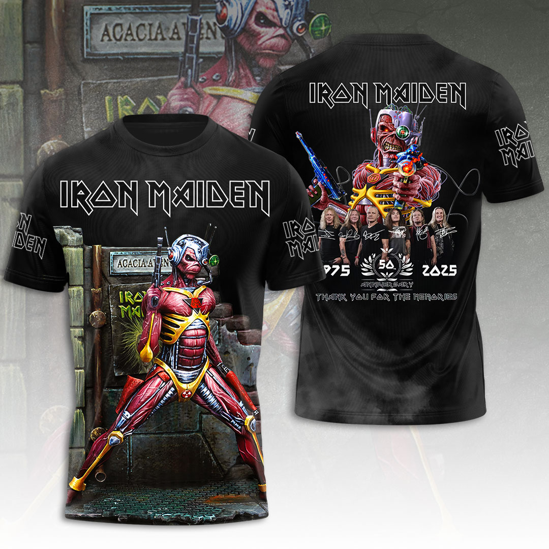 Iron Maiden Crossbones 3D T-Shirt