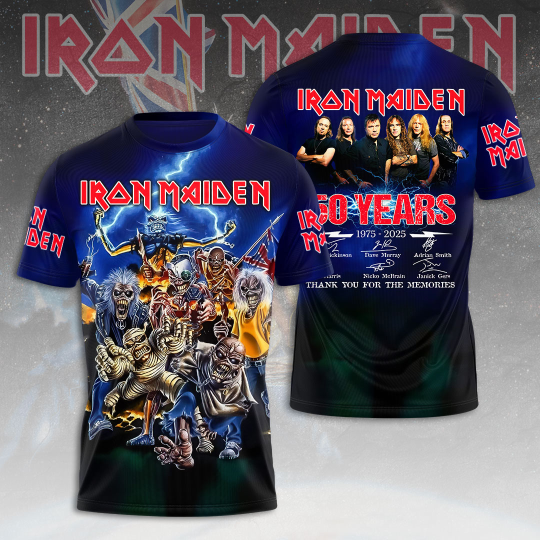 Iron Maiden Fire 3D T-Shirt