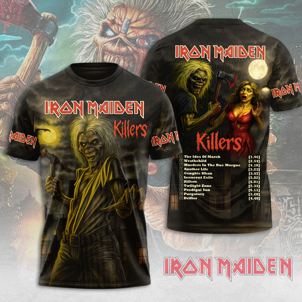 Iron Maiden Flames 3D T-Shirt