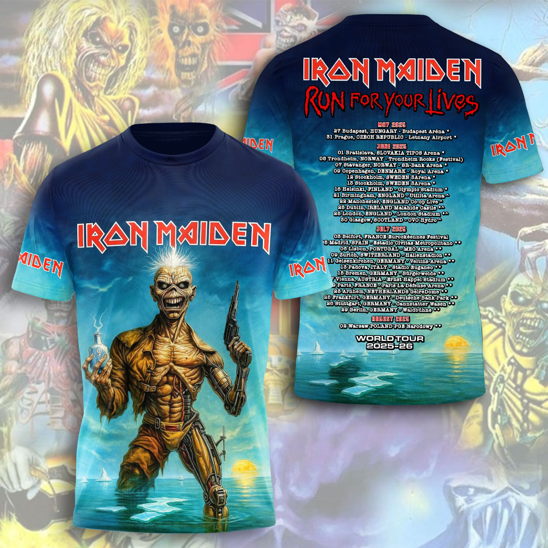 Iron Maiden War Banner 3D T-Shirt