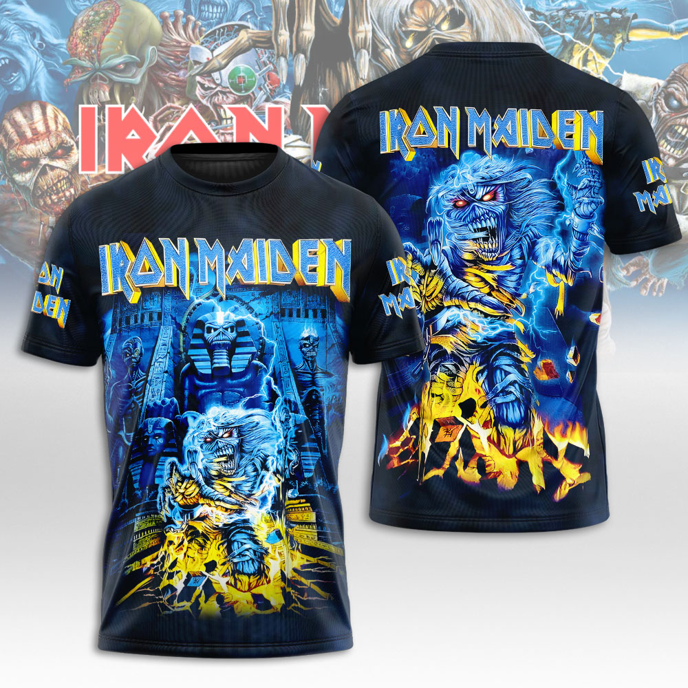 Iron Maiden Retro Design 3D T-Shirt