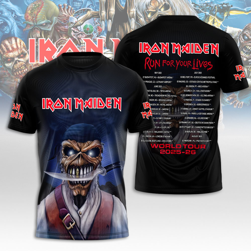 Iron Maiden Vintage Band 3D T-Shirt