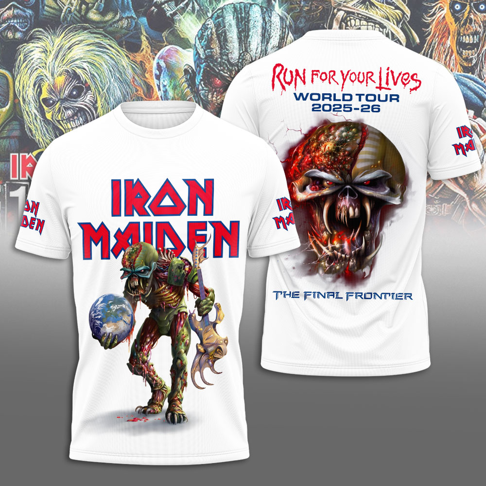 Iron Maiden Grunge Vibe 3D T-Shirt