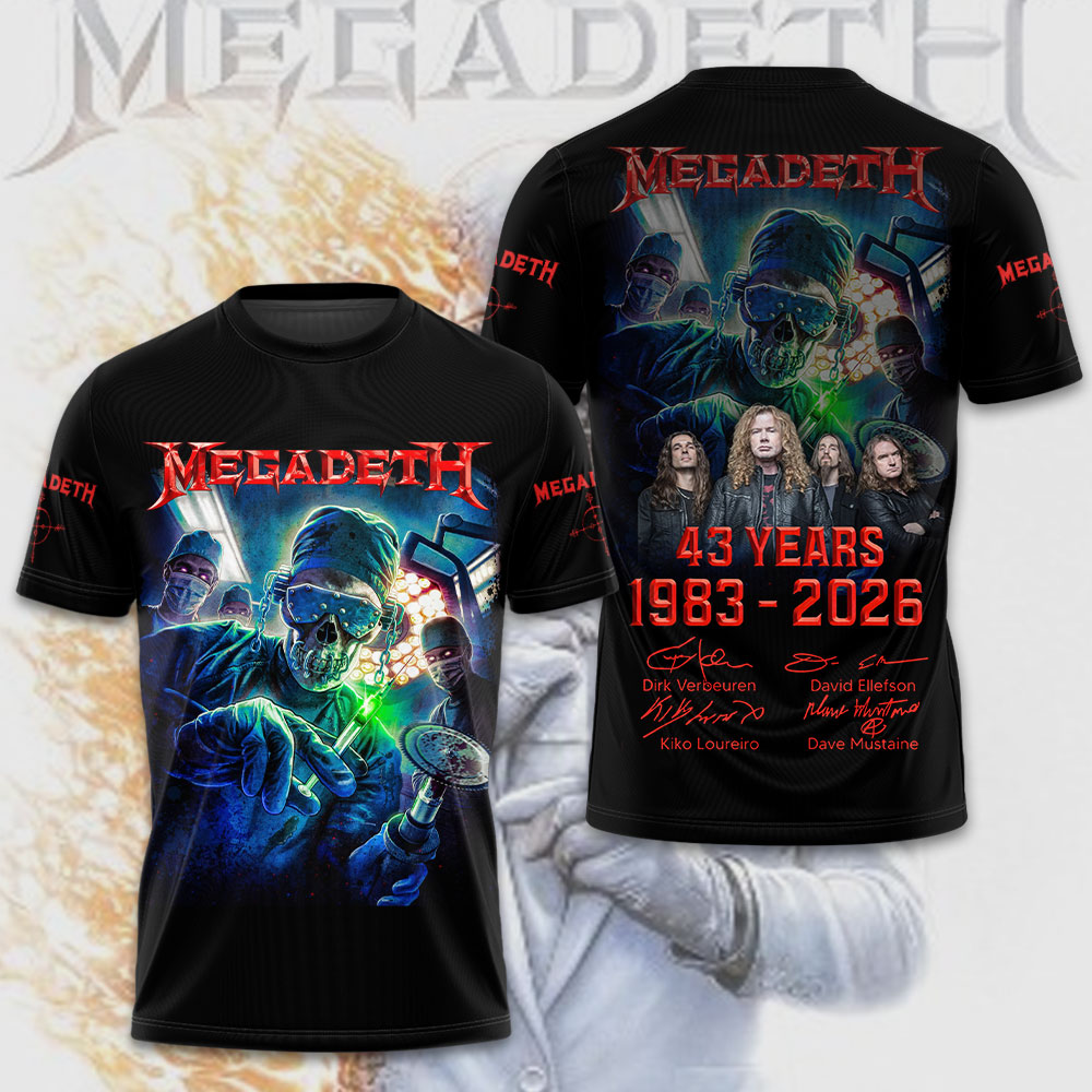 Megadeth Announce Final Album 1983-2026 Shirt
