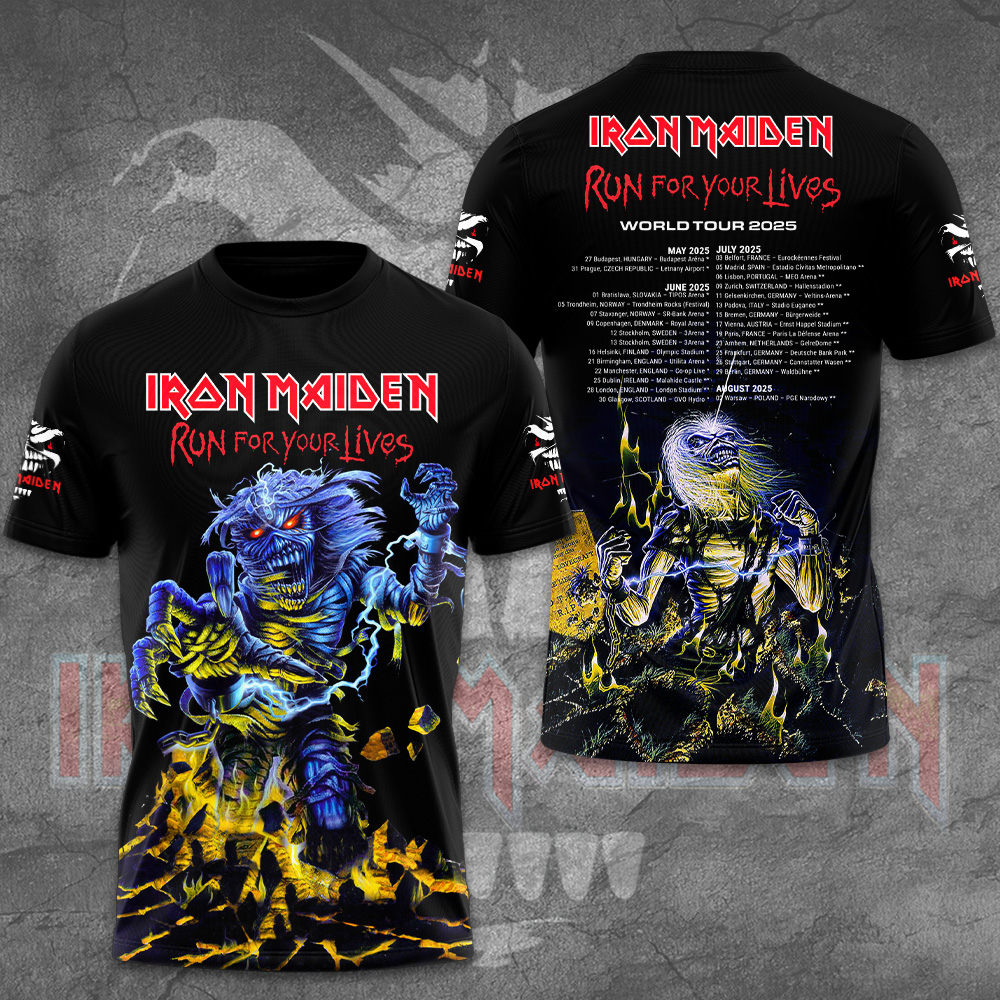 Iron Maiden Iconic Lines 3D T-Shirt