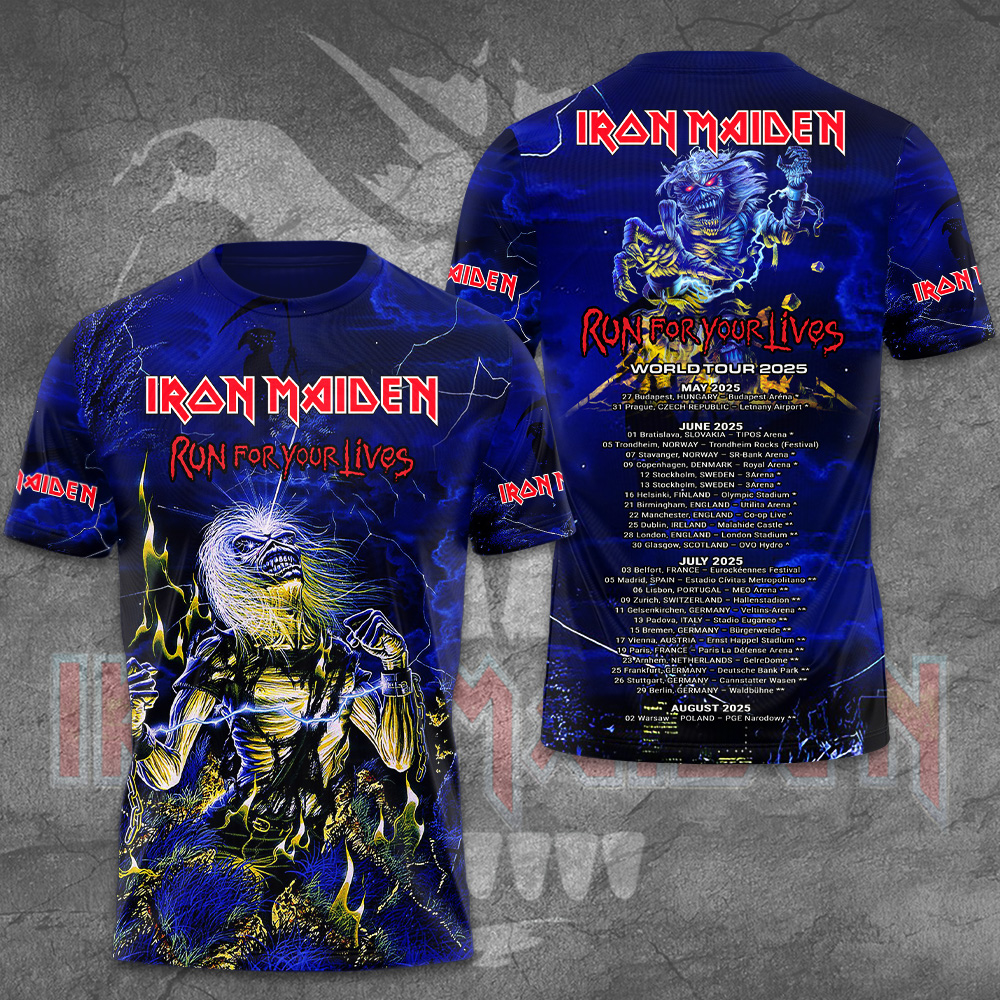 Iron Maiden Wasted Years 3D T-Shirt