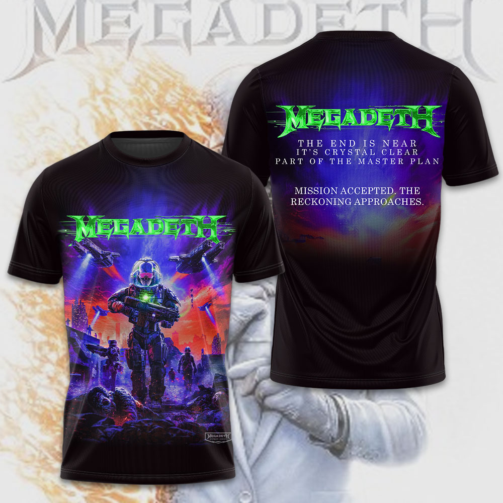 Megadeth Band 3D Shirt