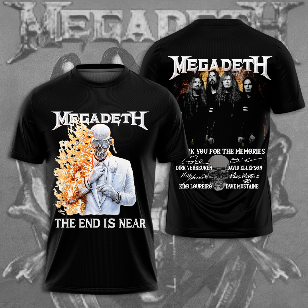 Megadeth The And Is Near Album 2026 Shirt Black