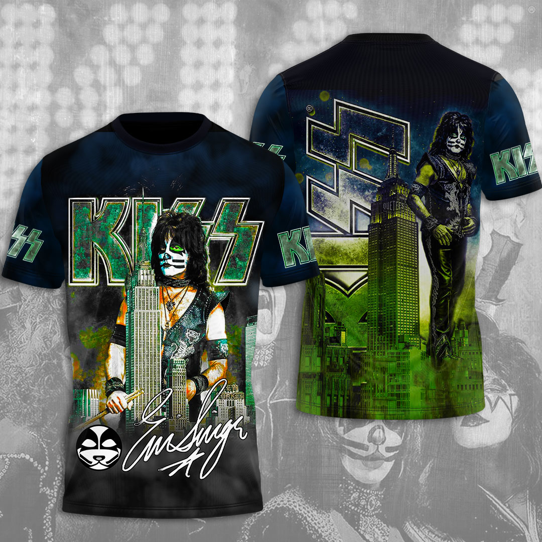 Kiss Tommy Thayer MenS 3D T-Shirt Spaceman Electric