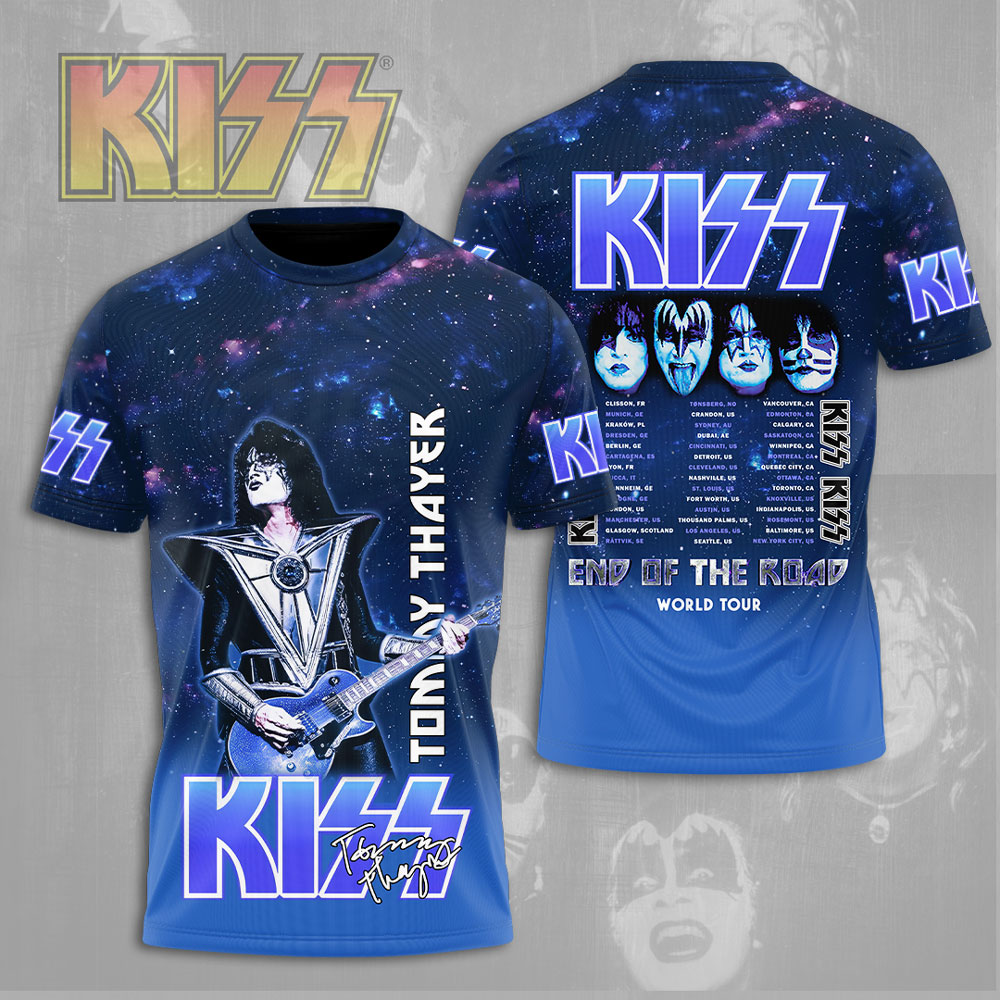 Kiss Blue Tony Thayer Shirt Space Stage Collection