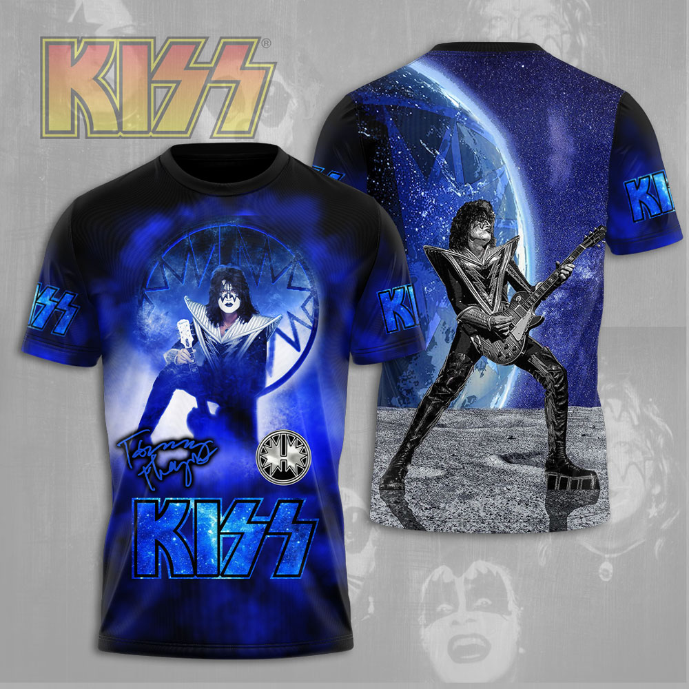 Kiss Blue Space Legacy Shirt Electric Galaxy Edition