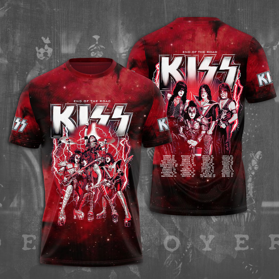 Kiss Red Inferno Tour T-Shirt The Flame Returns Edition