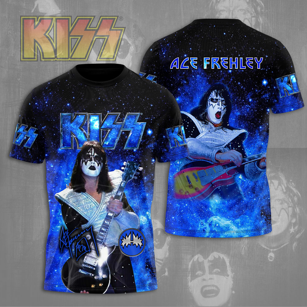 Kiss Ace Frehley Space Guitar Shirt Limited 2025 Print
