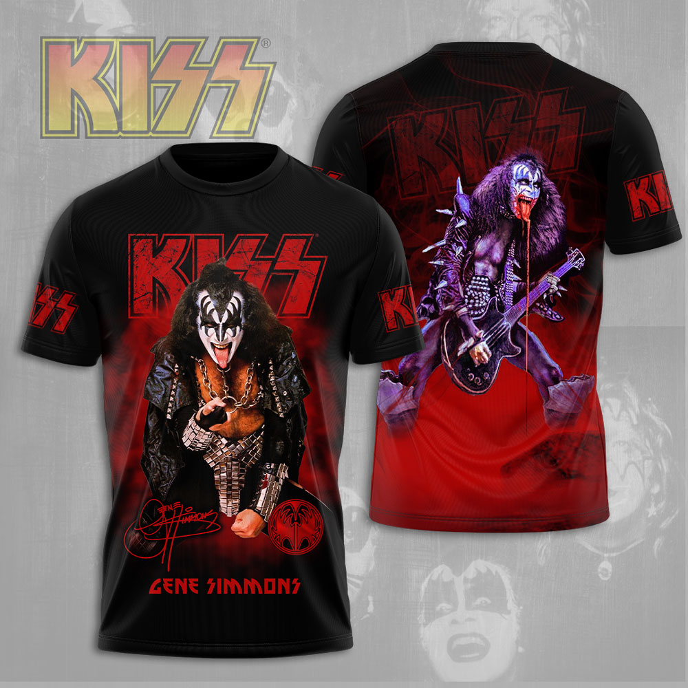Kiss Red Demon Stage T-Shirt Gene Simmons Collection