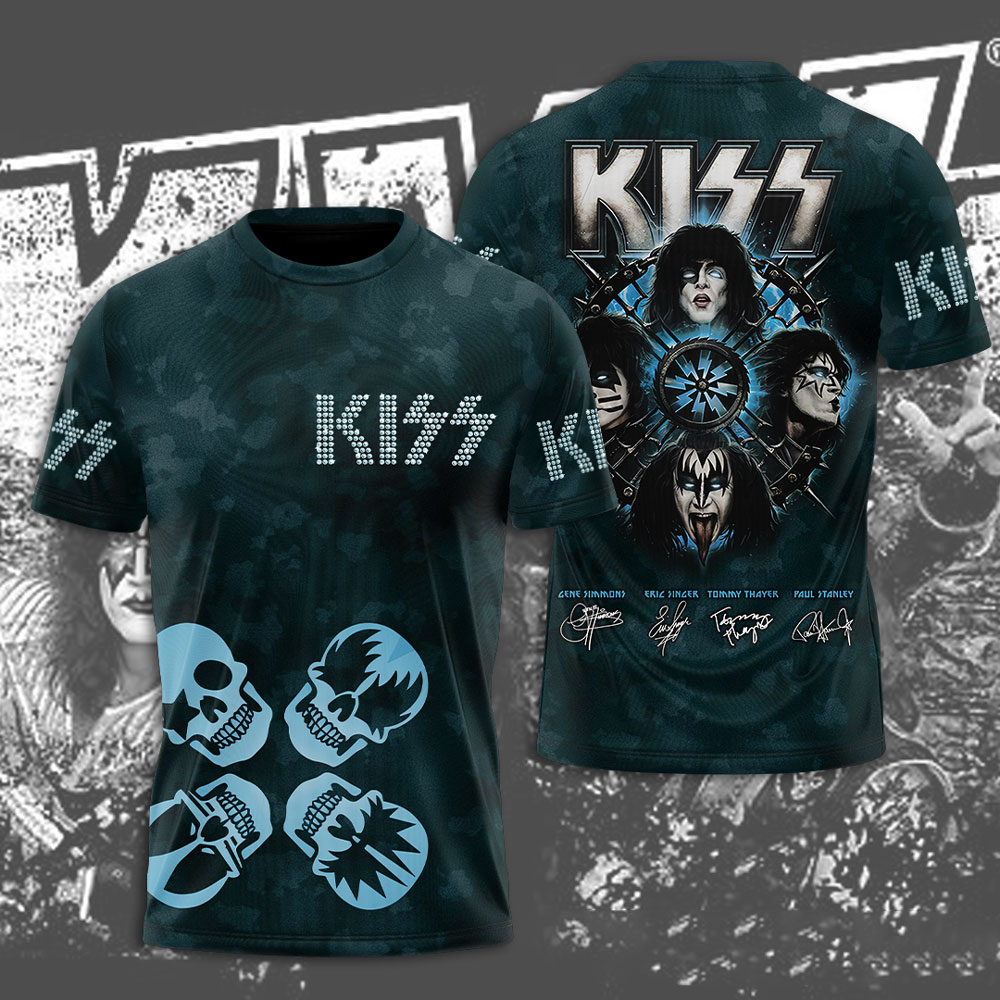 Kiss Dark Blue Stage Tee The Mask Edition