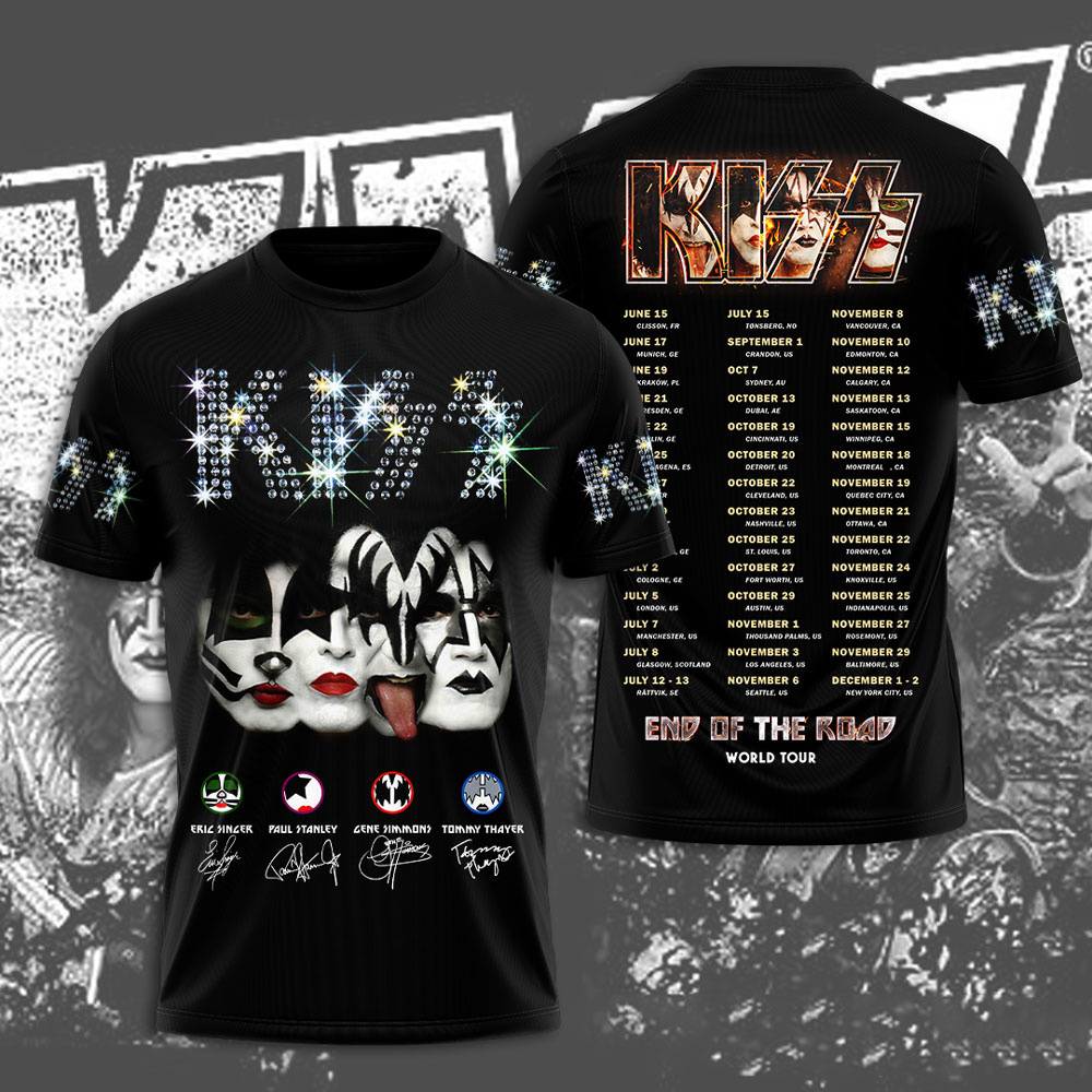 Kiss White Mask Tour Shirt End Of The Road Legacy