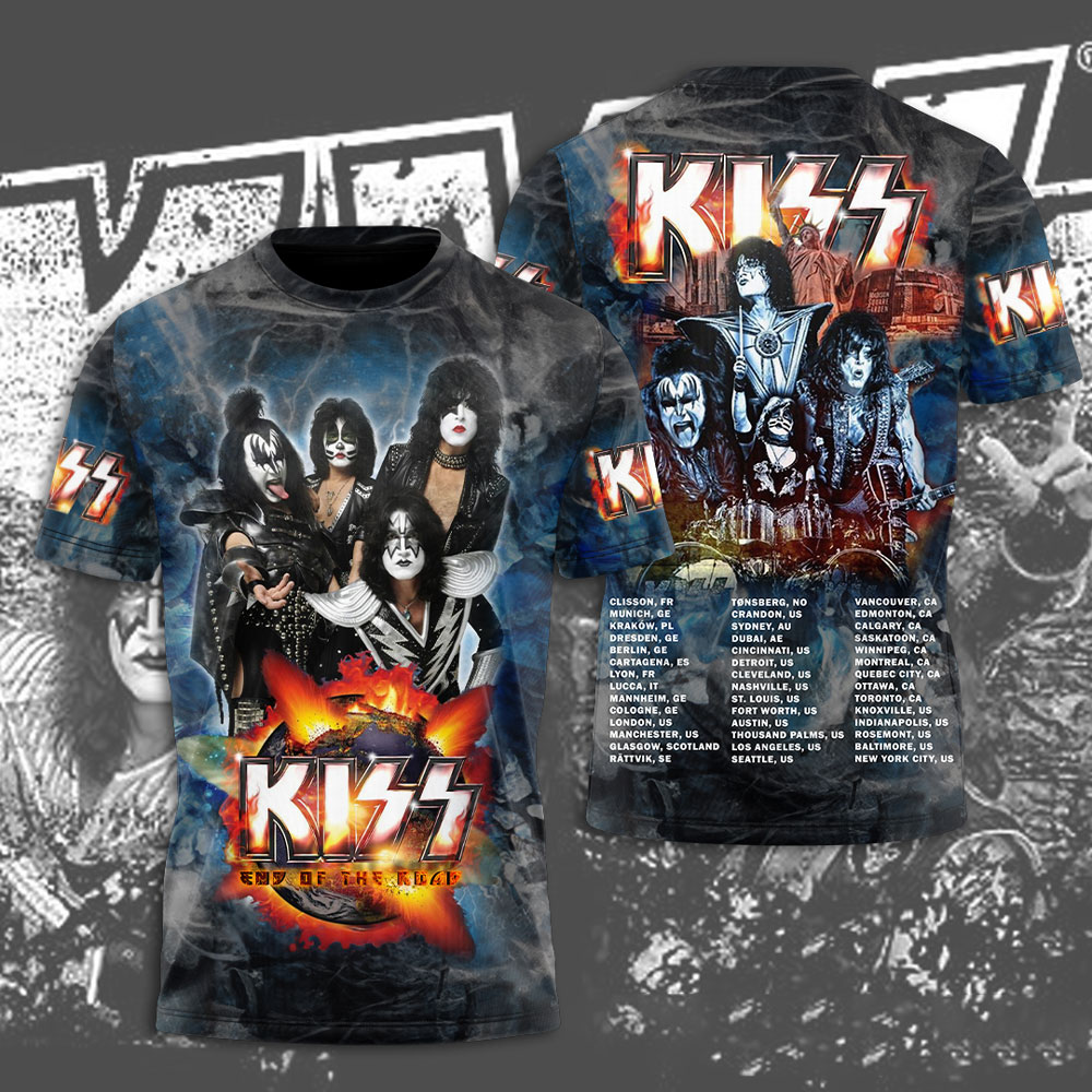 Kiss Red Inferno Tour T-Shirt Hot Stage Fire Edition