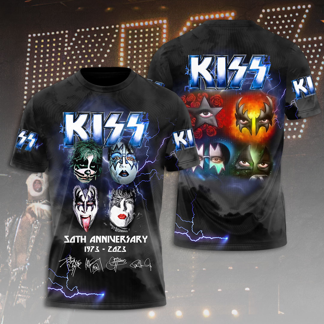 Kiss Lightning Tour Shirt 45Th Anniversary Edition