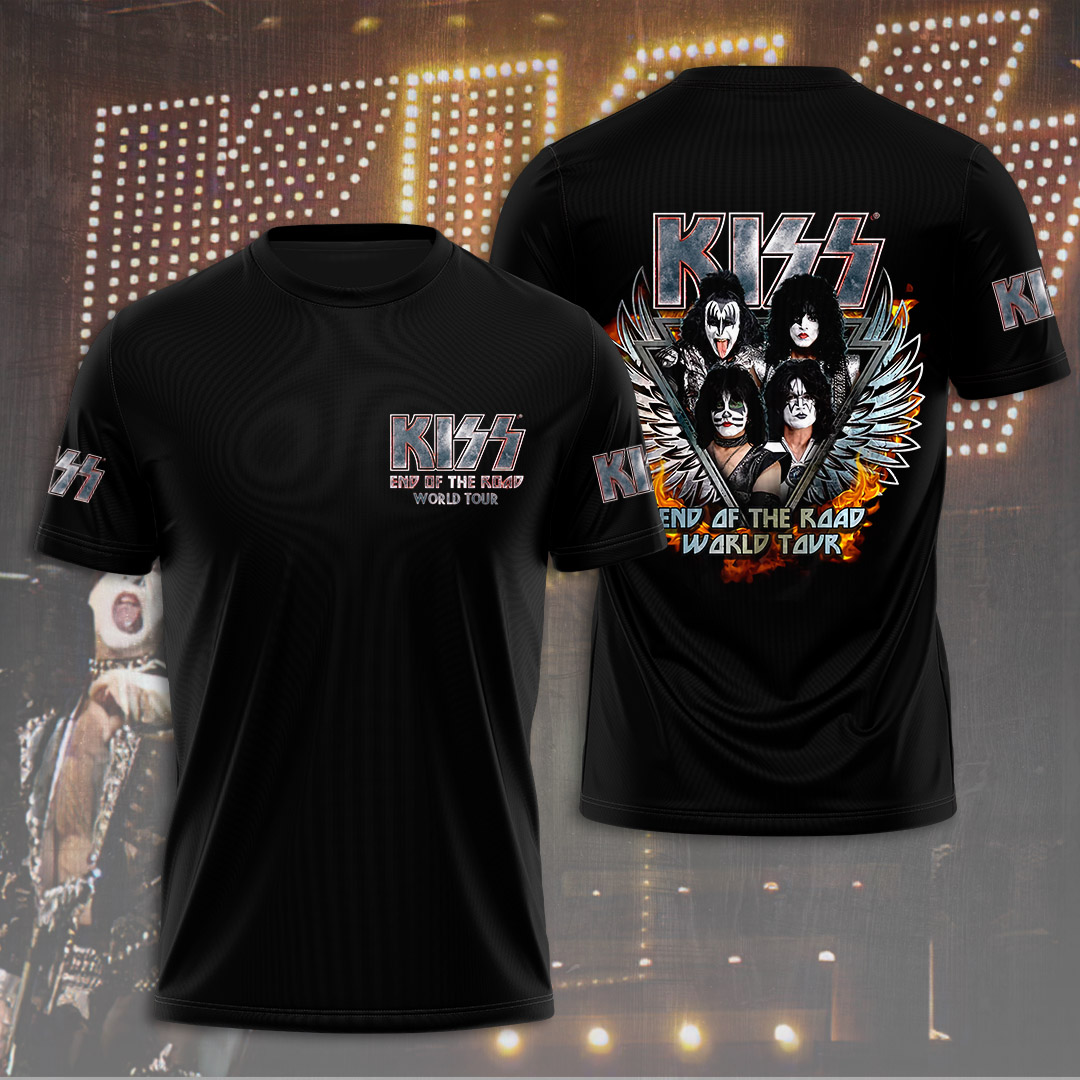 Kiss Eagle Wings Graphic Tee Retro Band Style