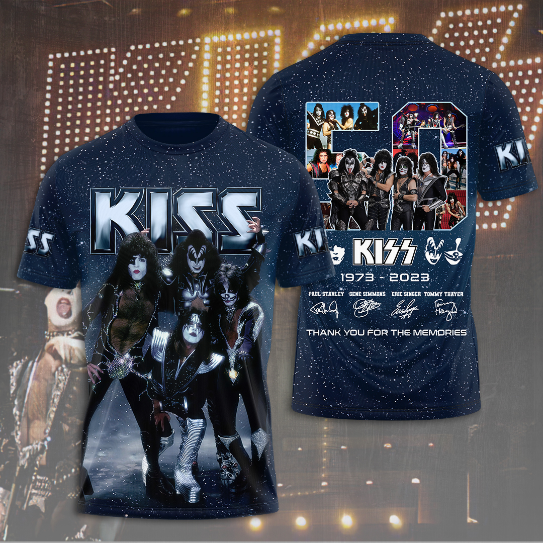 Kiss Blue Snow Stage T-Shirt End Of The Road Tour Edition