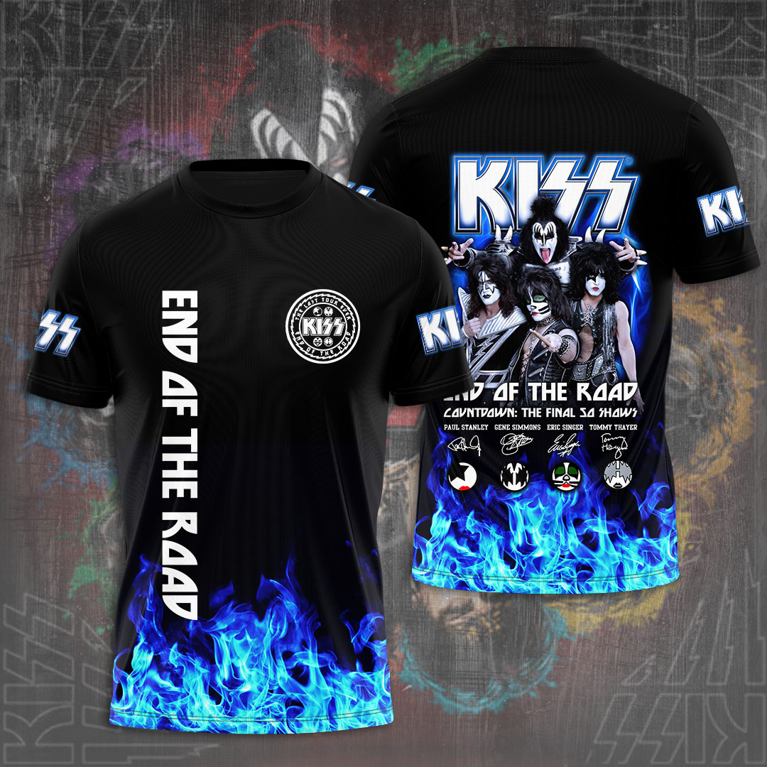 Kiss 40Th Anniversary Tour Tee Gold Legacy Edition